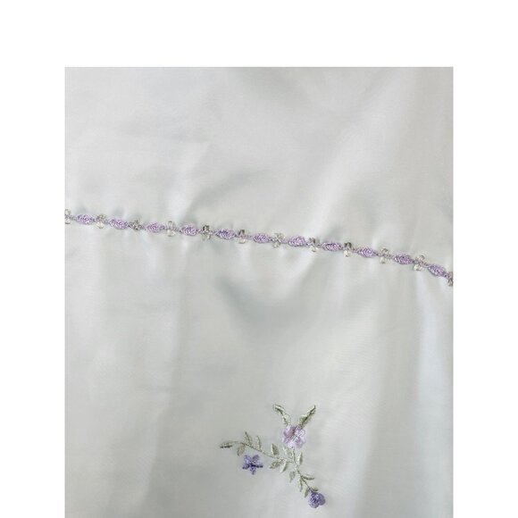 Mint Floral Overlay Child's Dress - Picture 4 of 6